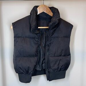 Cropped Puffer Vest petite XS